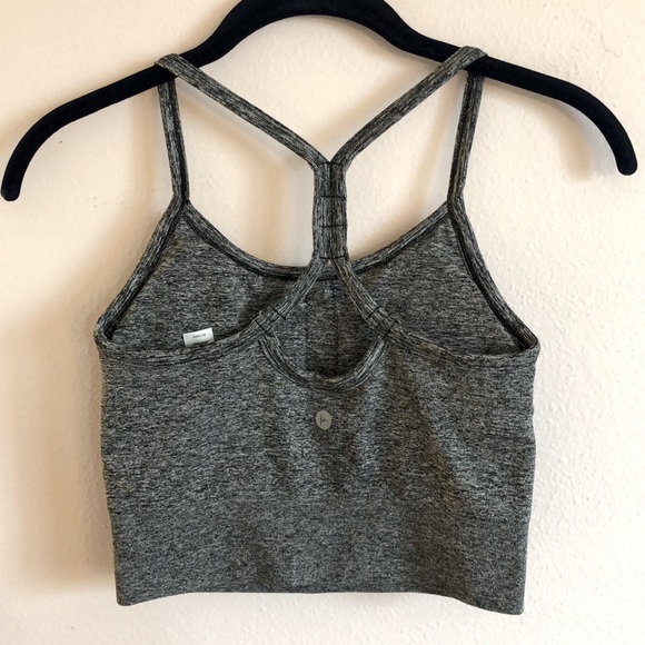 Gray Sports Bra Tank Top - Picture 2 of 3